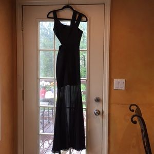 Long black gown